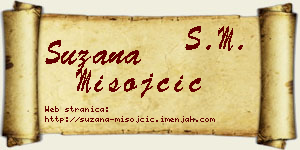Suzana Misojčić vizit kartica
